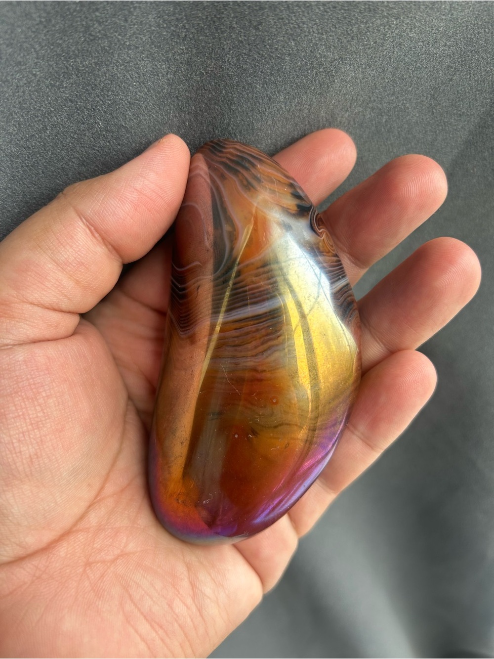 Aura Sardonyx Large statement palm stone